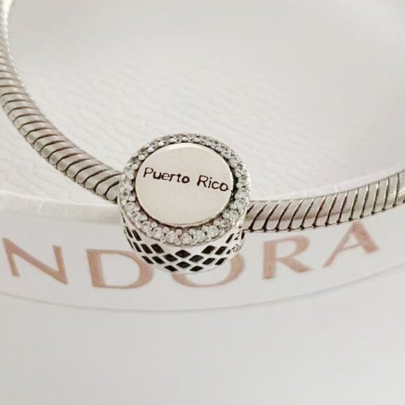 Pandora Puerto Rico Flag Exclusive Bead Charm - Picture 3 of 3